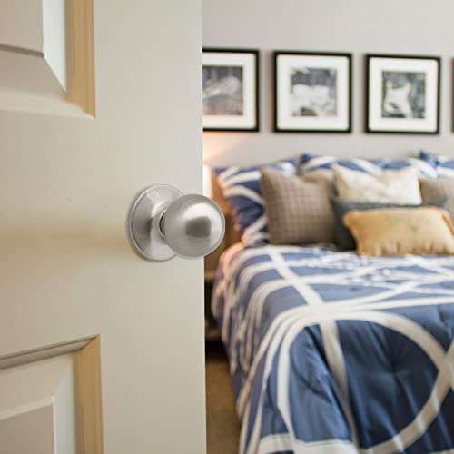 Design House 781872 Ball Passage Hall and Closet Door Knob Satin Nickel - Image 4