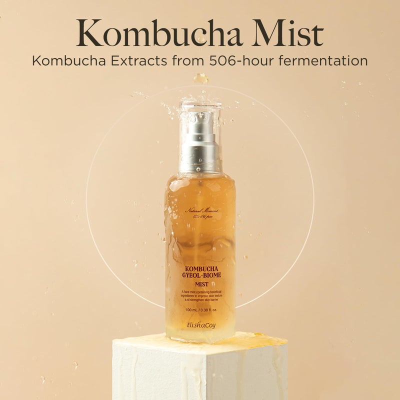Elishacoy Kombucha Gyeol Biome Mist - Hydrating & Skin Smoothing Face Spray - Vegan Formula 3.38 fl.oz/100ml - Image 2