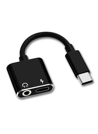 Type-C to 3.5mm 2 in 1 USB Type C Cable Stereo Headphone Converter Listening to Music Charging Call Recording Audio Converter Adapter Black - pzsku/Z0B70F0038C97016A382EZ/45/1741694856/231741e3-3b32-4295-bbbf-912e4dbd5065