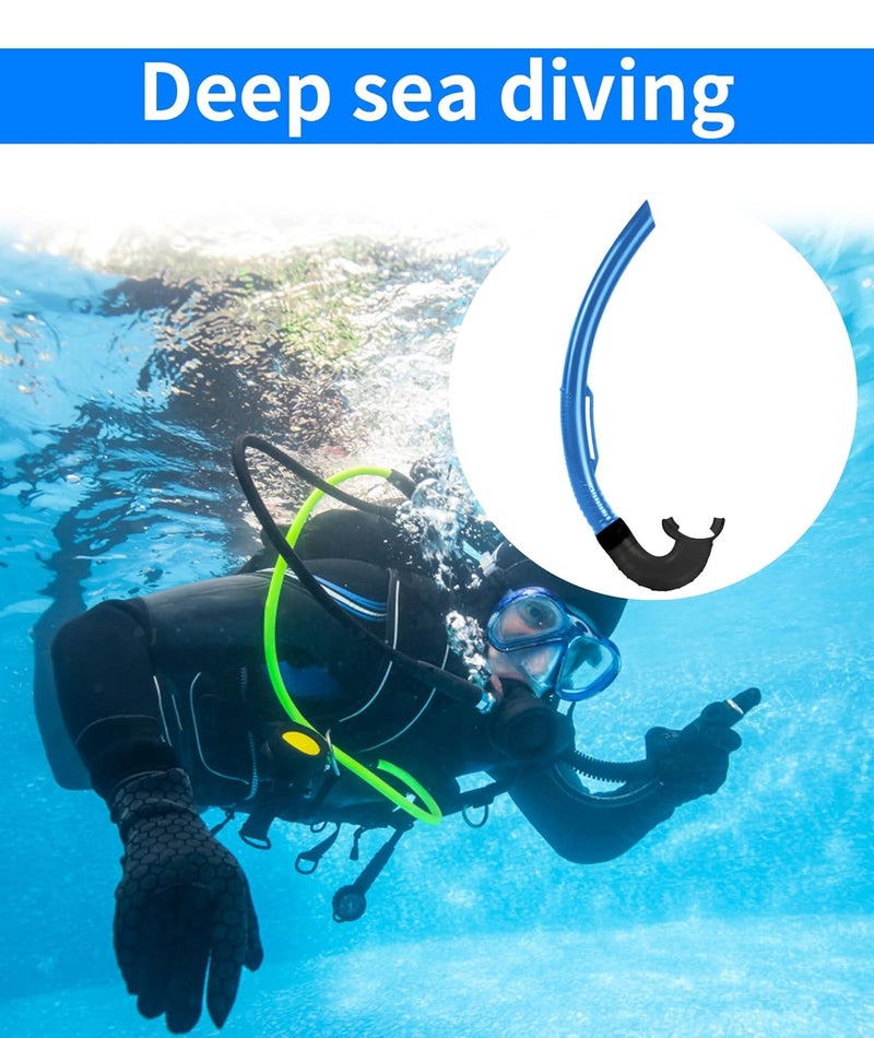 RupeeRise Snorkel for Swimming, Snorkeling Kit for Adults, Swimming Breathing Pipe, Scuba Diving Kit, Tropical Waters, Lakes, Beach Activities(Blue) - Image 4