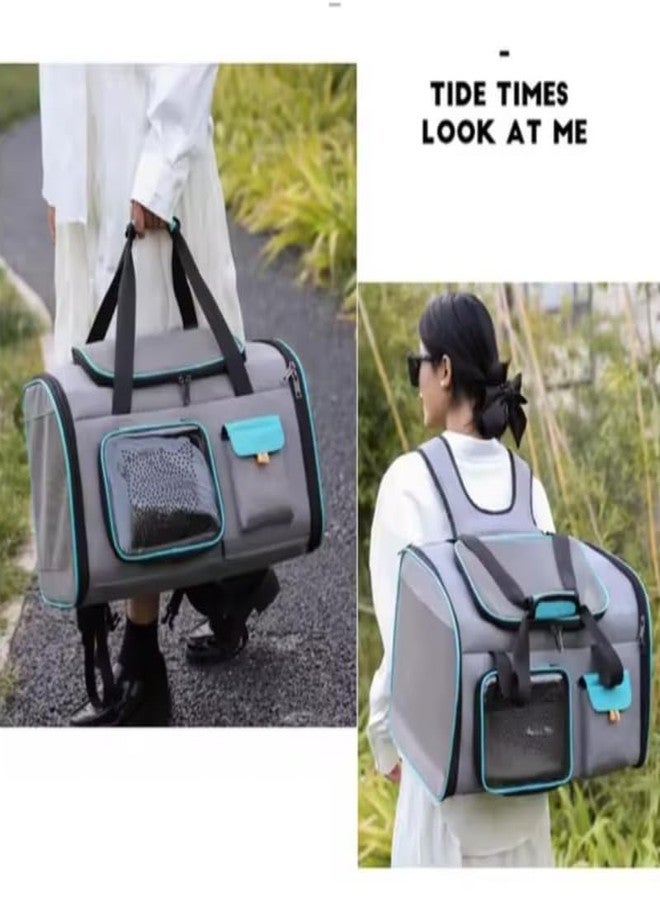 Pet Believe Pet Carrier Bag, Soft Sided Foldable Cat/Dog/Pet Carrier Bag with Shoulder Strap & Multi-Layer Removable Mat, Airline Approved Durable Cat Basket - Image 4