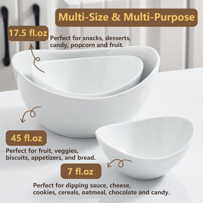 Gomakren 3 Tiered Oval Serving Bowl With Collapsible Metal Rack, Chip and Dip Serving Set, Dessert Appetizer, Candy, Fruit, Vegetable Bowl Set, Christmas Serving Bowls For Entertaining (Black Stand) - Image 4