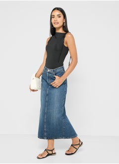 Ginger Assymetric Shoulder Tie Up Detail Top  - Image 4
