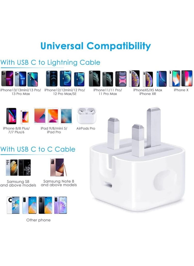 Generic LOOK MFi Certified 20W USB C Fast Charger Plug Cable for iPhone 13 12 Pro Max/Mini/11/XS/XR/X/8 Plus/iPad  - Image 2