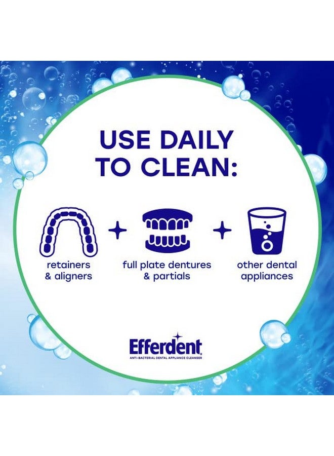 Efferdent efferdent Retainer Cleaning Tablets, Denture Cleaning Tablets for Dental Appliances, Minty Fresh & Clean, 90 Count, New Packaging - PACKAGING MAY VARY (Pack of 2) - Image 5