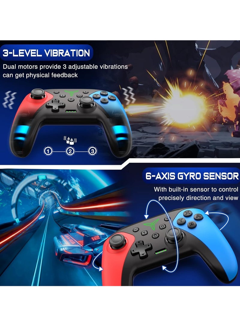 Wireless Switch Controller for Nintendo Switch/Lite/OLED Controller, Switch Controller with a Mouse Touch Feeling on Back Buttons Extra Switch Pro Controller with Wake-up - Image 5