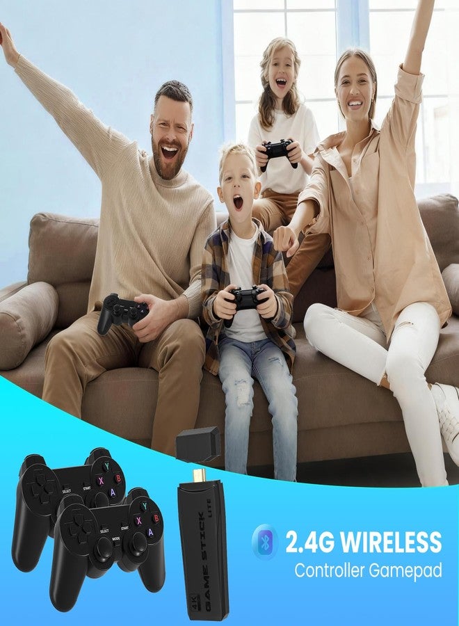 AMANKA Retro Game Console,Retro Games Stick Built-in 15 Emulators with 20,000+ Games,4k Hdmi Output Gaming Stick,Dual Wireless Controllers,Plug and Retro Play Video Games for Tv - Image 3