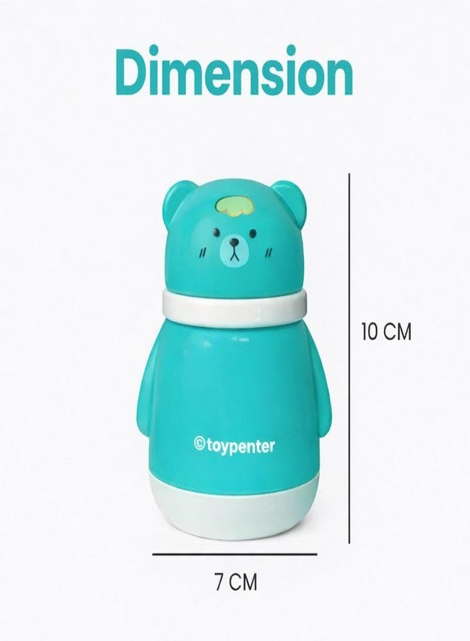 TOYPENTER Portable Baby Skin Care Baby Powder Puff With Box Holder Container For New Born & Kids For Baby Face & Body (Green) - Image 3