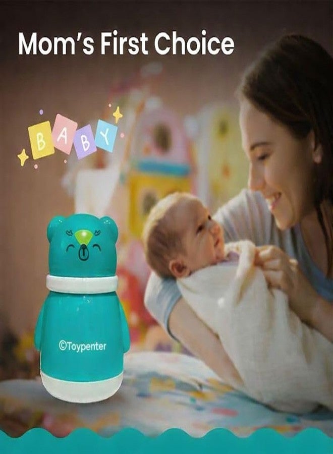 TOYPENTER Portable Baby Skin Care Baby Powder Puff With Box Holder Container For New Born & Kids For Baby Face & Body (Green) - Image 5