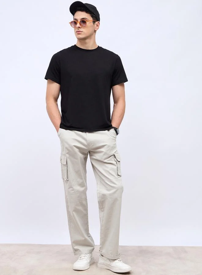 Styli Styli Panel Detail Cotton Twill Oversized Cargo