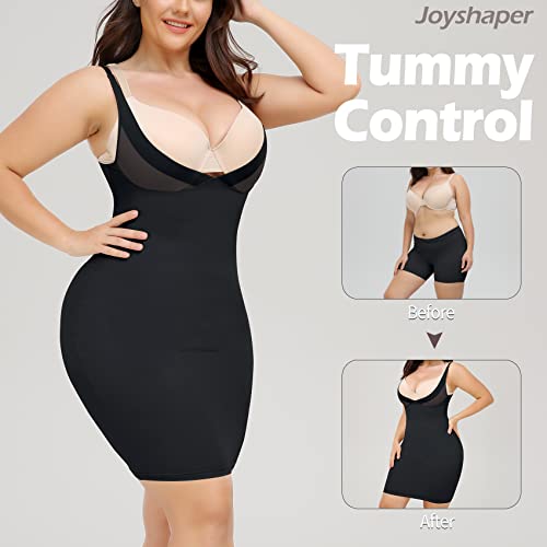 JOYSHAPER Full Slips for Women Under Dresses Tummy Control Shapewear Dress Slip Seamless Body Shaper (Black, XXL) - Image 4