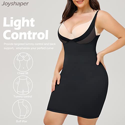 JOYSHAPER Full Slips for Women Under Dresses Tummy Control Shapewear Dress Slip Seamless Body Shaper (Black, XXL) - Image 2