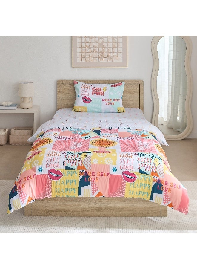 Home Box Ivy Sparkle and Shine 2-Piece Twin Microfibre Comforter Set 220 x 160 cm  - Image 5