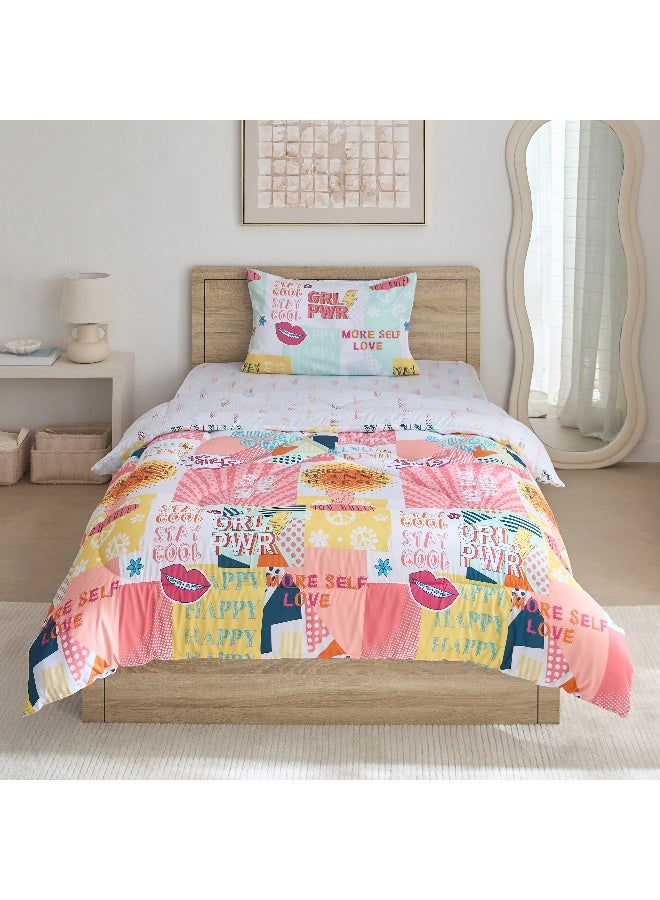 Home Box Ivy Sparkle and Shine 2-Piece Twin Microfibre Comforter Set 220 x 160 cm - Image 3