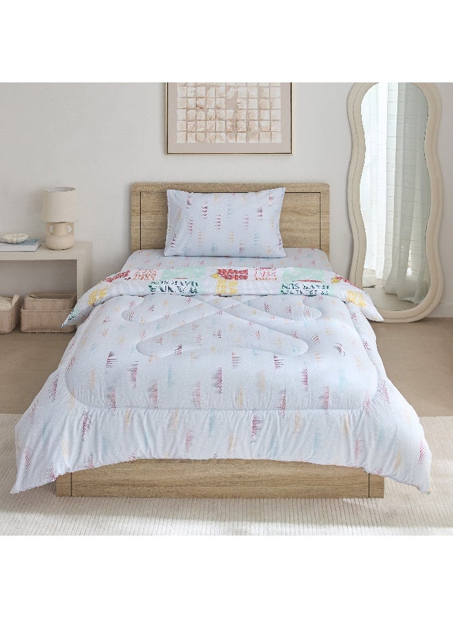 Home Box Ivy Sparkle and Shine 2-Piece Twin Microfibre Comforter Set 220 x 160 cm - Image 4