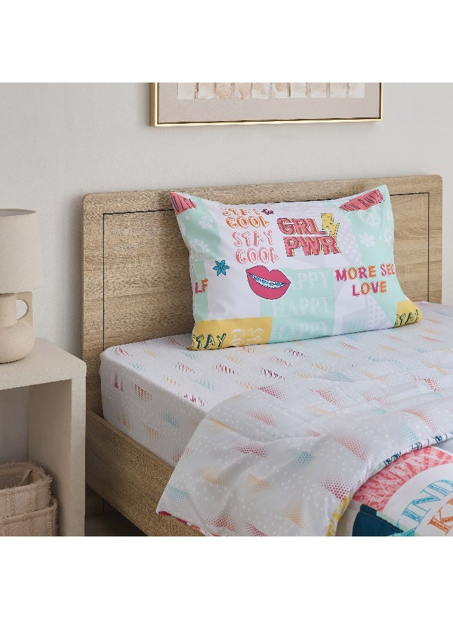 Home Box Ivy Sparkle and Shine 2-Piece Twin Microfibre Comforter Set 220 x 160 cm - Image 1