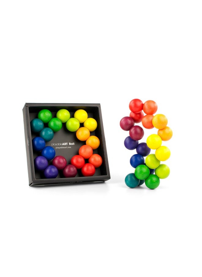 PLAYABLE ART PLAYABLE ART Ball, Rainbow 20  - Image 2