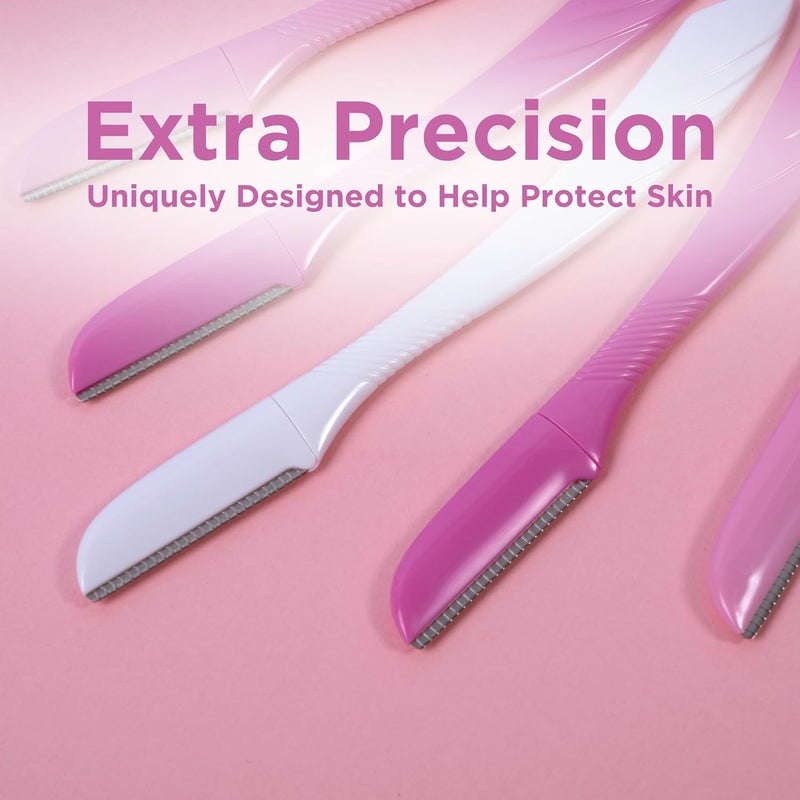 Wilkinson Sword Diverse operating method fit - Intuition Eyebrow Shaper | Trims & Removes Facial Hair | Dermaplaning Tool | Pack of 5 Disposable Razors Multi-use detailed build - Image 5