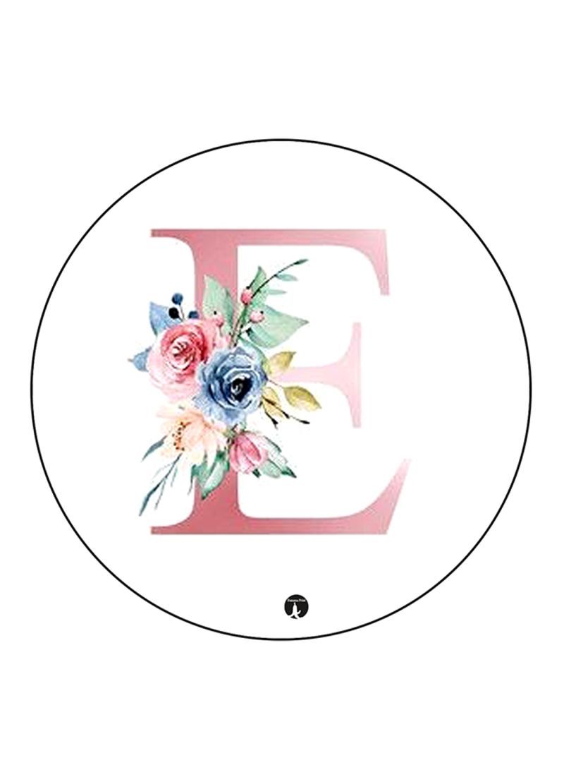 RKN Letter E Printed Mouse Pad Multicolour