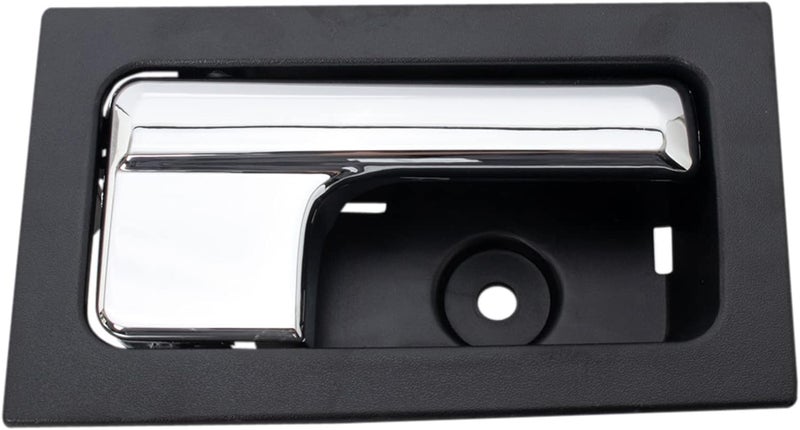 TRQ Front Right Interior Door Handle Chrome & Black for 2012-2014 Ford F-150 - Image 1