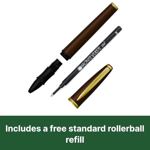 Monteverde USA Aldo Domani Rollerball Pen - Brown, Smooth Writing, Elegant Italian Design - Image 4