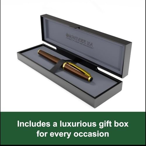 Monteverde USA Aldo Domani Rollerball Pen - Brown, Smooth Writing, Elegant Italian Design - Image 5