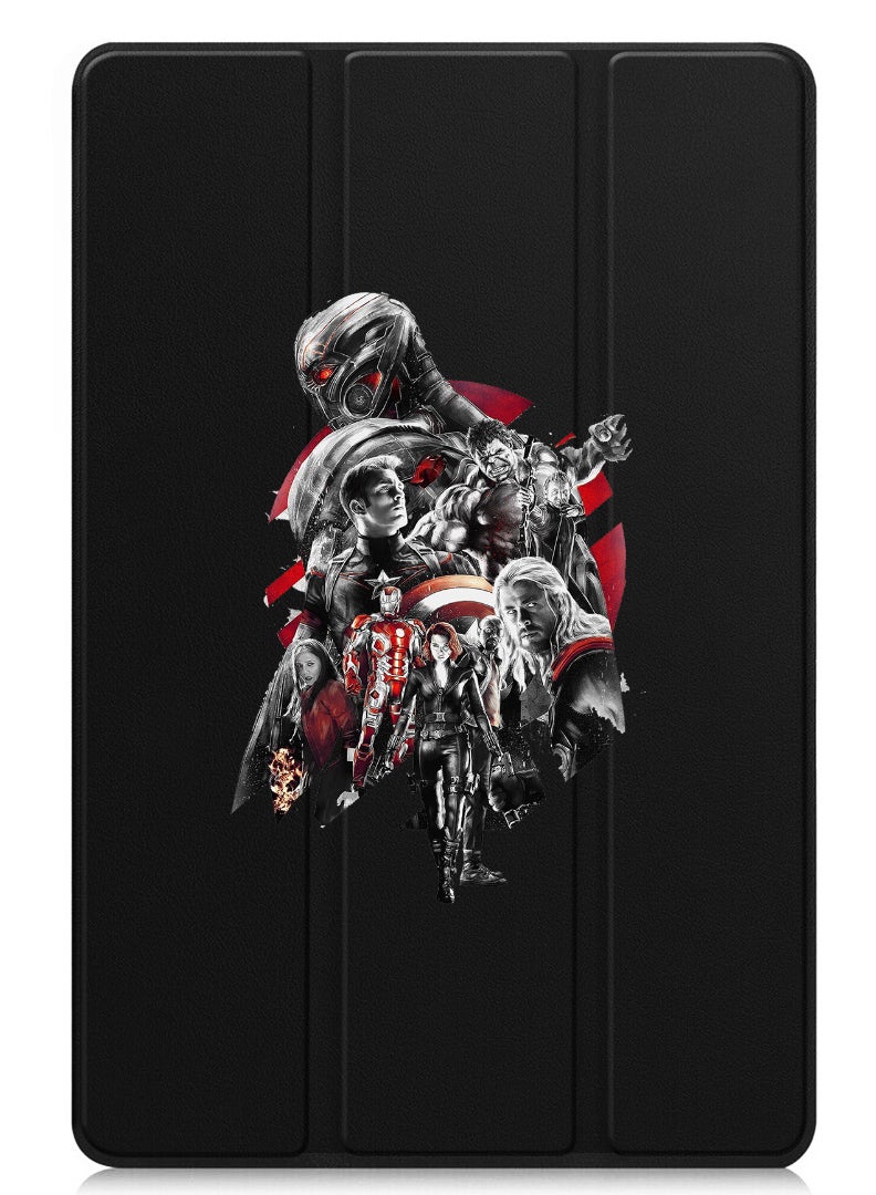 Theodor Protective Flip Case For Apple iPad Pro 11 (2024) With Trifold Stand Auto Wake Sleep Shockproof Cover avengers - Image 1