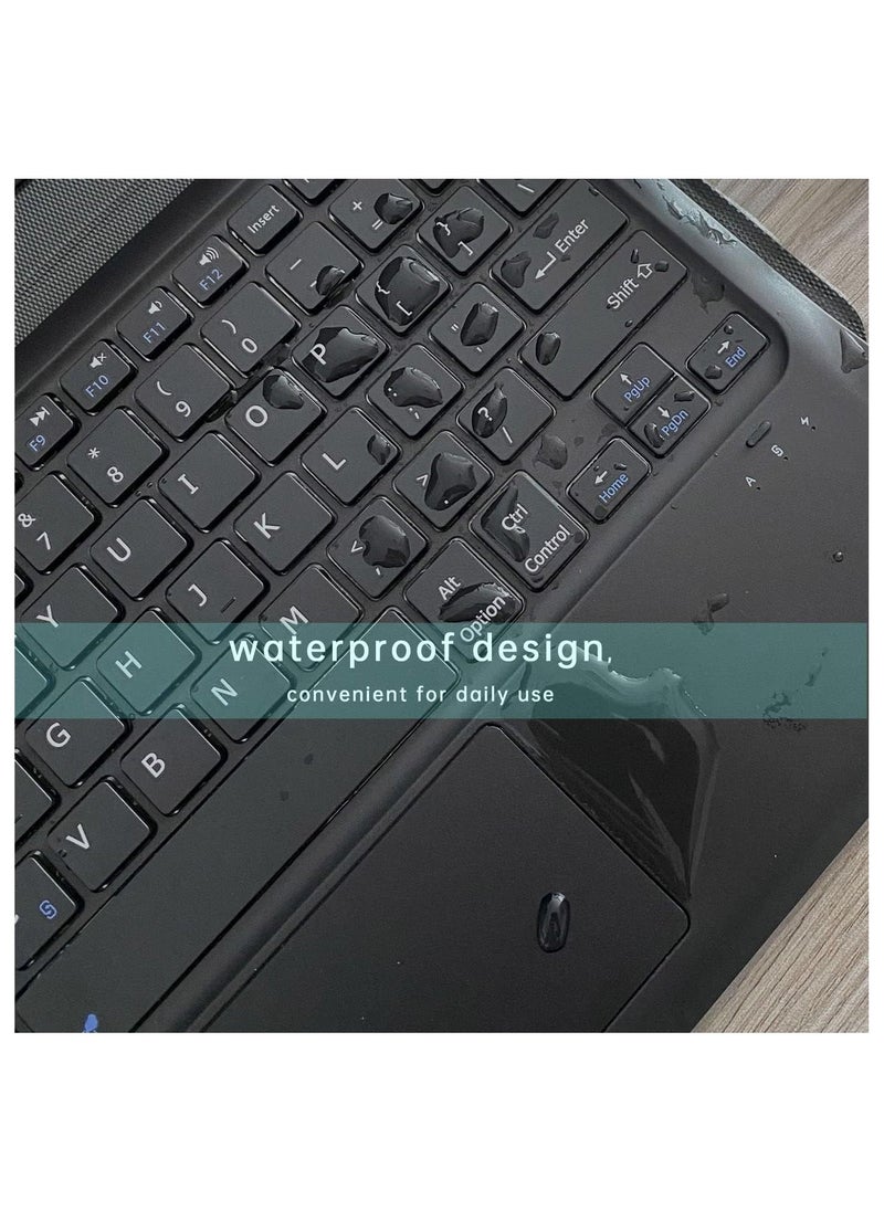 Galaxy Tab S7 FE/S7 Plus/S8 Plus Case with Keyboard 12.4 inch - Smart Detachable Wireless Touchpad Keyboard Cases with S Pen Holder for Samsung Galaxy Tab S8+ 2022/S7 FE 2021/S7+