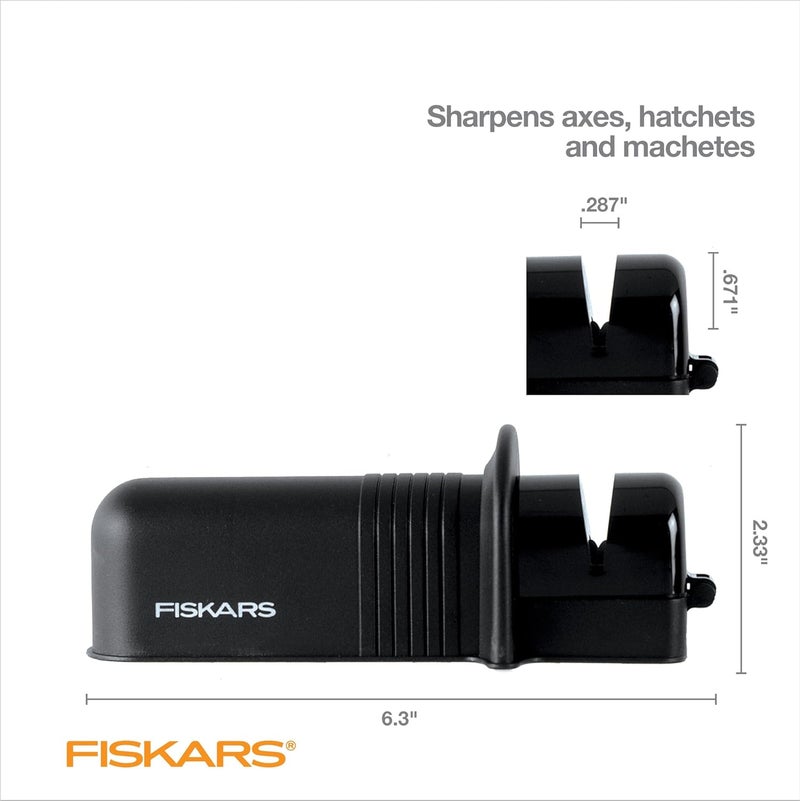 Fiskars Axe and Knife Blade Sharpener  Outdoor and Backyard Tools  Black - Image 4