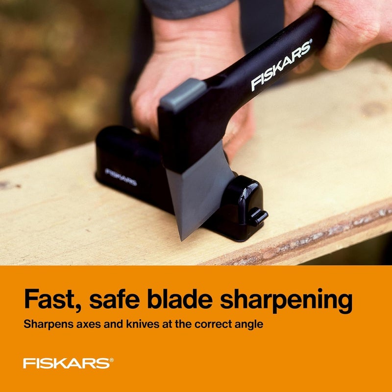 Fiskars Axe and Knife Blade Sharpener  Outdoor and Backyard Tools  Black - Image 3