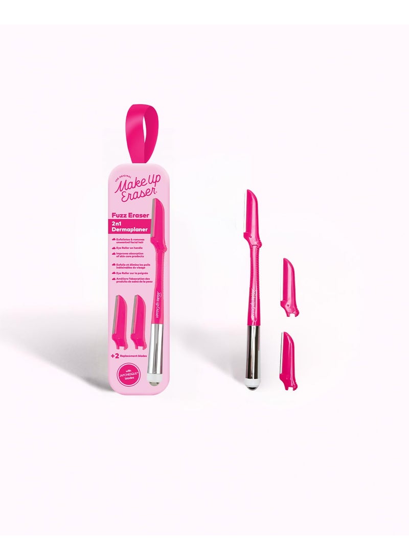 Makeup Eraser - Fuzz Eraser by The Original MakeUp Eraser, 2-in-1 Dermaplaning Facial Razors and Cooling Eye Roller, Tool for Exfoliation, Hair Removal, Face Massage - Image 1