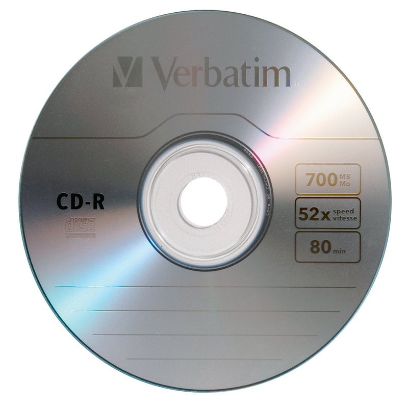VERBATIM CD-R 700MB 80 Minute 52x Recordable Disc - 10 Pack Bulk Box - Image 2