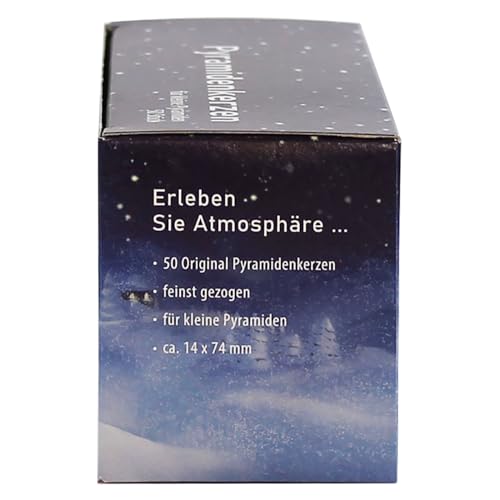 Jeka Pyramidenkerzan 14mm Medium Pyramid Candles, White - Image 4