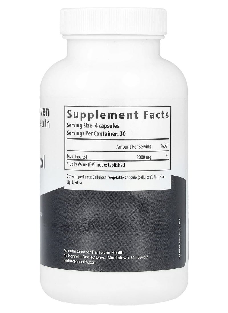 fairhaven health Myo-Inositol For Women and Men 120 Capsules  - Image 3