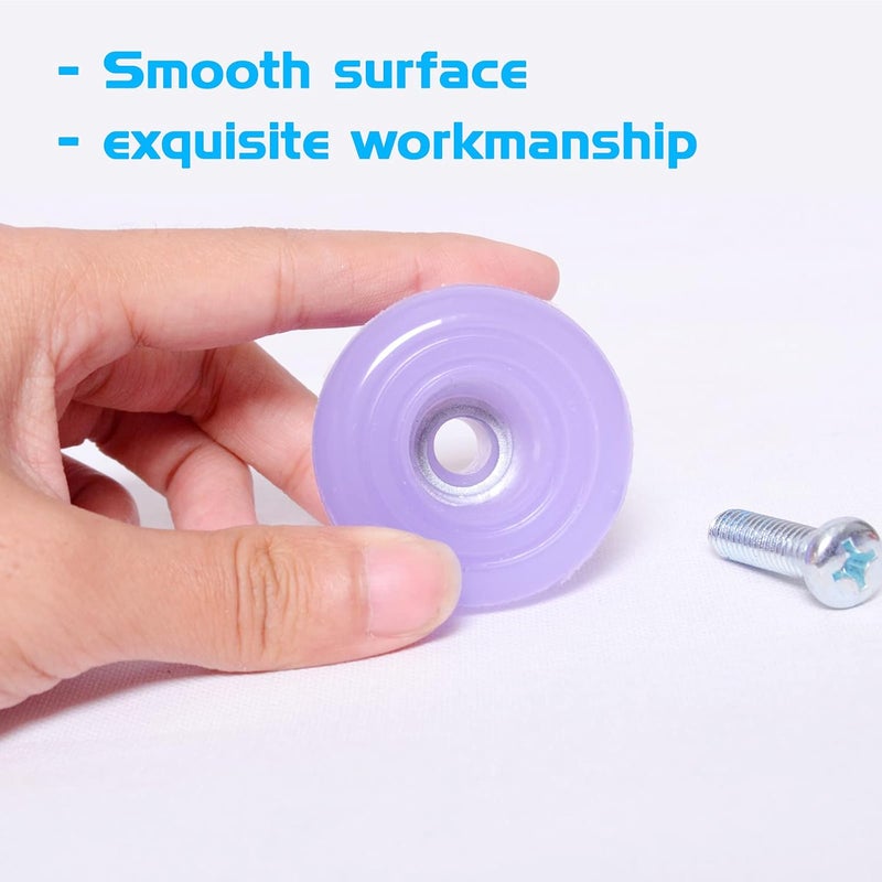 VNAKER PU Rubber Roller Skate Toe Stoppers 1 Pair with Screws - Image 3