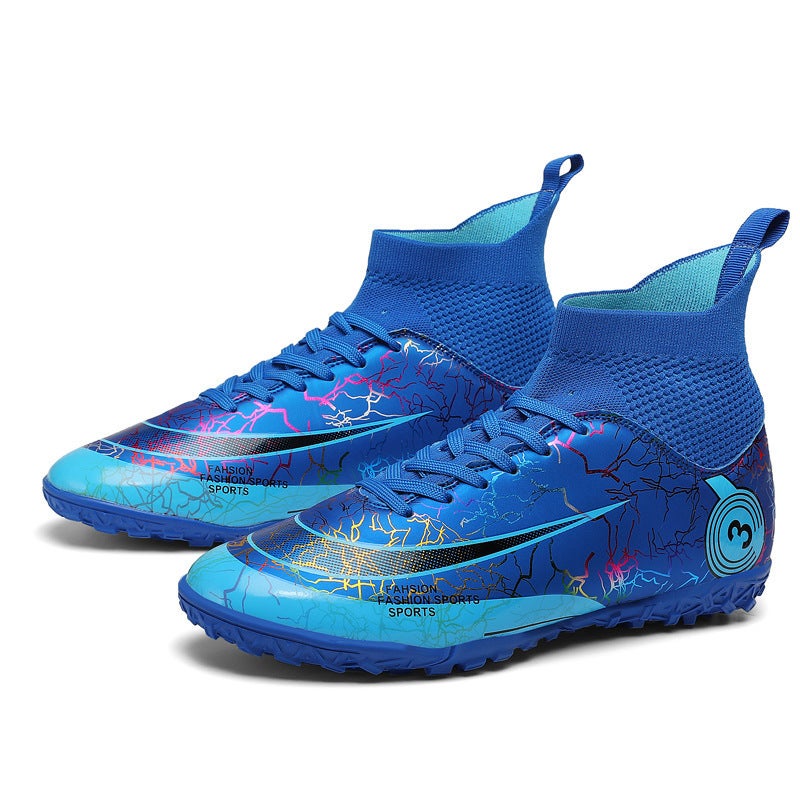 Plus Size New Adult High-Top Football Shoes Men Spike Ag Children Tf Broken Nail Breathable Student Training Shoes Women - Image 5