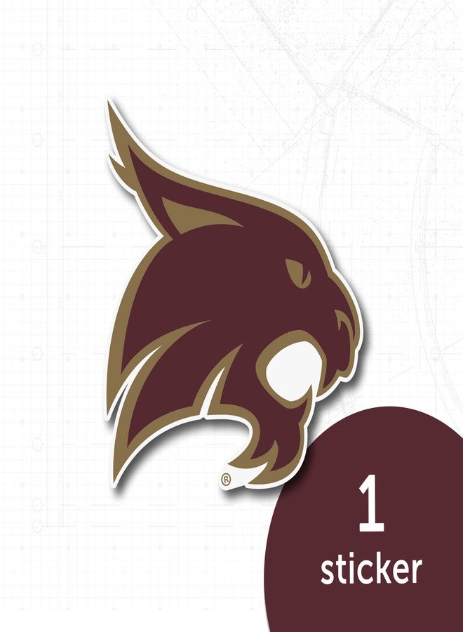 Desert Cactus Texas State University TxSt Bobcats Vinyl Decal Laptop Water Bottle Car Scrapbook Sticker (IND 00004) - Image 5