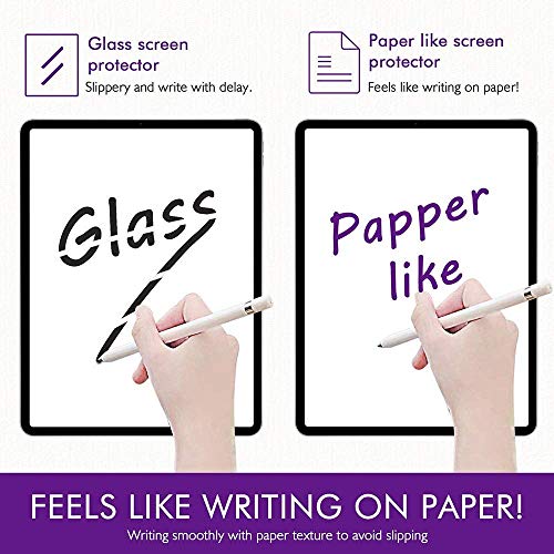 OJOS Screen Protector for iPad Pro 10.5 2019 2017 A1701,A1709 iPad Air 3 Matte PET Paper Texture Film for Drawing Anti Glare, Compatible with Apple Pencil (Clear Matte) - Image 2