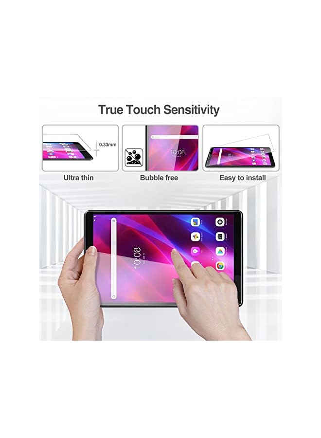 Procases Pack] Procase Screen Protector For Lenovo Tab Tab M8/Smart Tab M8(3Rd Gen)2022 / Tab M8 Hd Lte 2021 / Tab M8 Hd/Smart Tab M8, Tempered Glass Screen Film Guard 8.0 Inch - Image 4