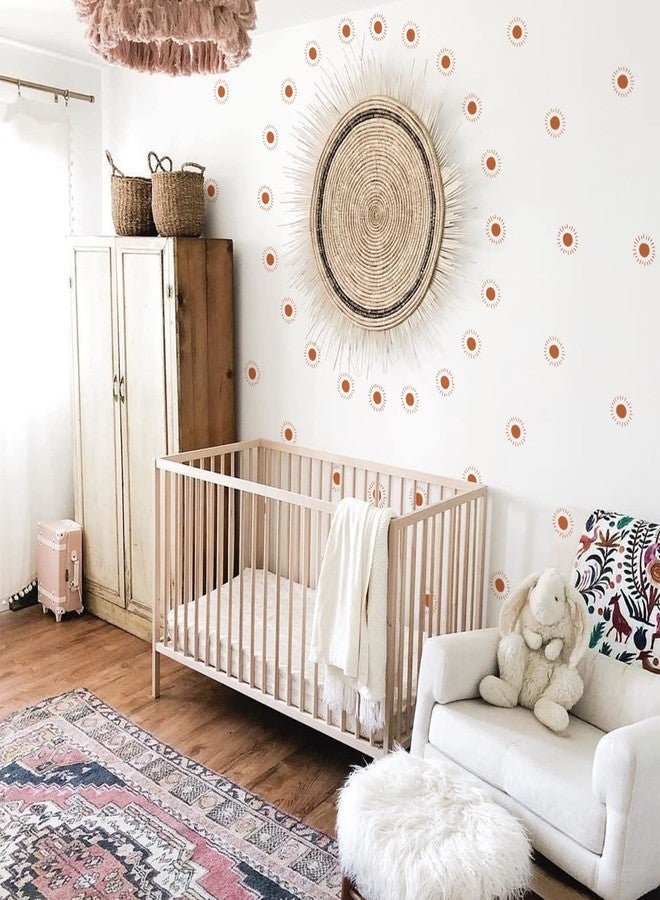 Alwayspon 36Pcs Sun Boho Art Wall Decals, Peel and Stick Wall Stickers for Living Nursery Room Bedroom Wall Decor - Image 3