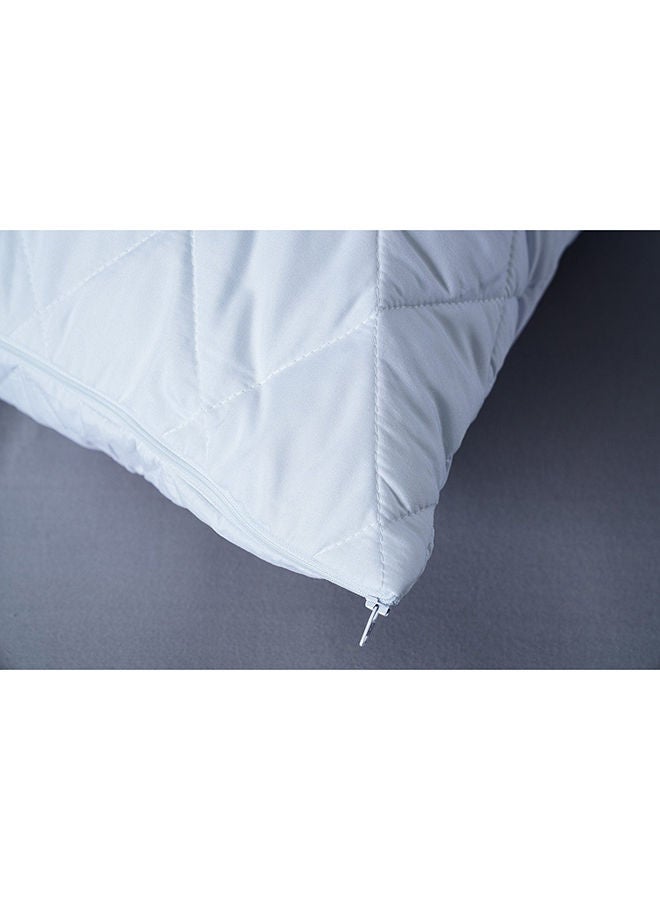 Pan Home Microfibre Waterproof Pillow Protector 50x75cm-White - Image 3