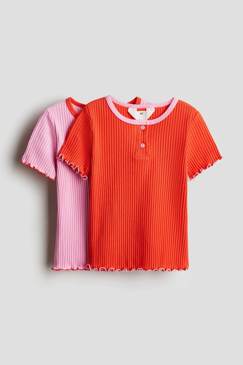 H&M 2-pack cotton jersey tops