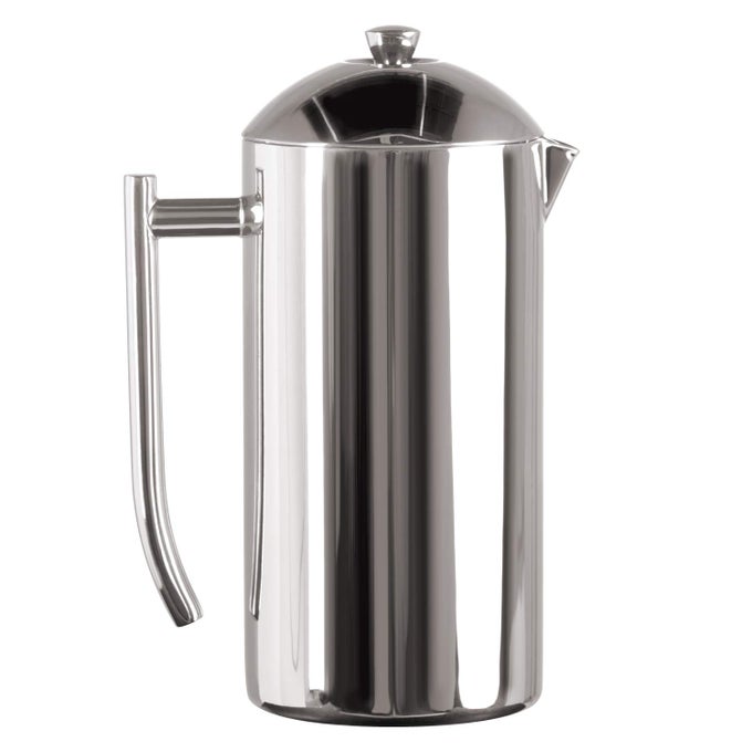 DOUBLEWALLED STAINLESS STEEL FRENCH PRESS COFFEE MAKER 44 OZ POLISHED EXTRA LARGE STAINLESS STEEL COFFEE PRESS FOR COMMERCIAL USE CAMPING COFFEE MAKERS TEA PRESS