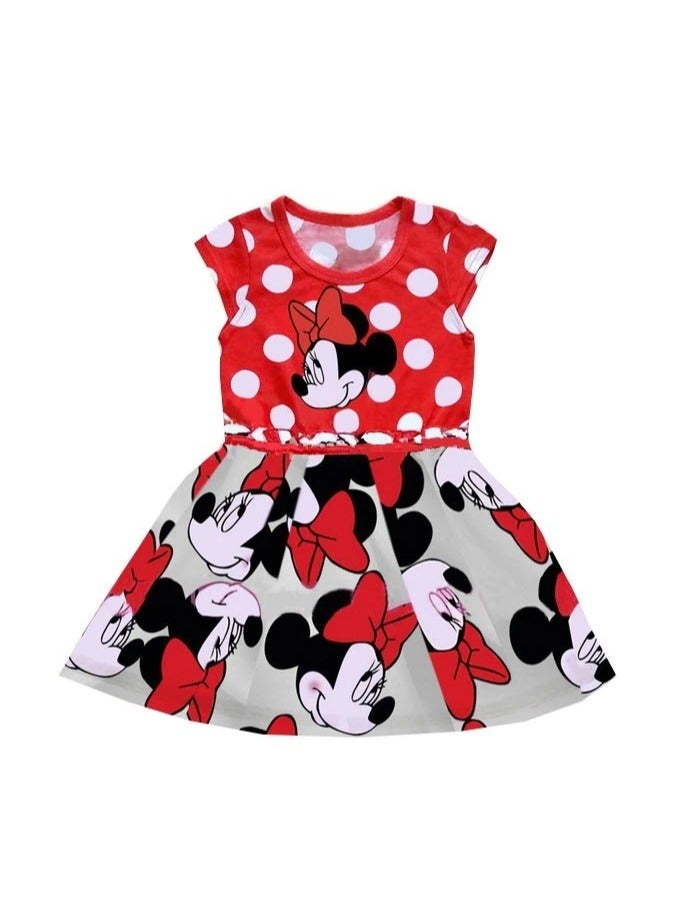 Toy Box Minnie Mouse Costume Girls Toddler Baby Fancy Dress Outfit Party Git Summer For kids Medium- 5 to 7 Years Old - Image 2