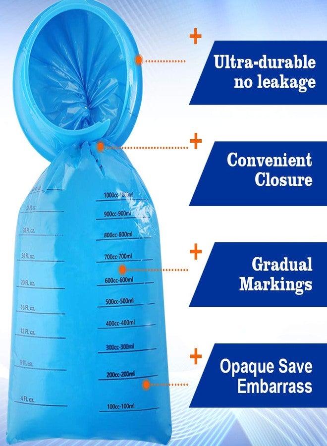 YGDZ 30 Pack Emesis Bags, Disposable Vomit Bags, Blue Waste Disposal Barf Bags, Aircraft Car Sickness Bag, Nausea Bags for Travel Motion Sickness - Image 4