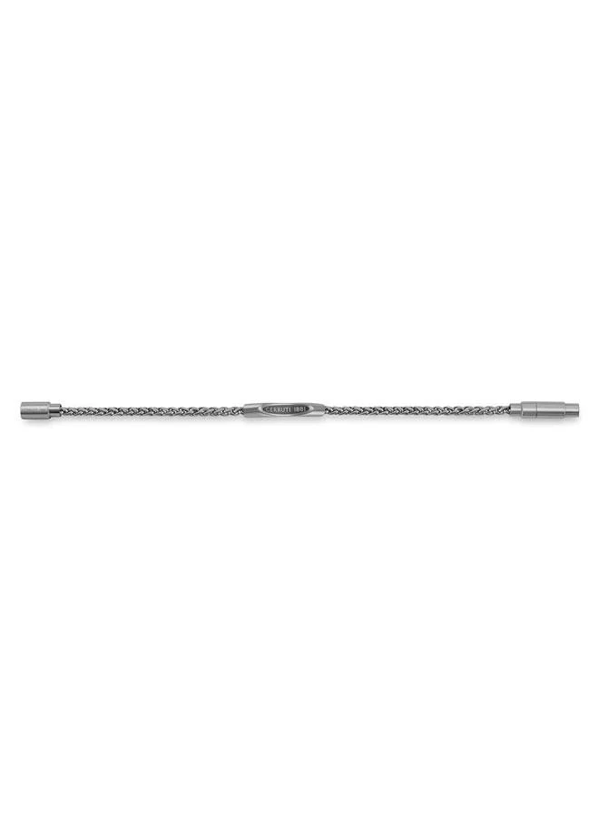 CERRUTI 1881 Matteo Gunmetal Stainless Steel Chain Bracelet for Men 180mm