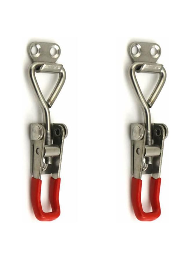 PROMASS promass Toggle Latch Clamp 4001 2pcs, 304 Stainless Steel Adjustable Hasp Latches Quick Release Hand Tool Toggle Clamp for Smoker Lid Jig, Case Trunk, Door  - Image 1