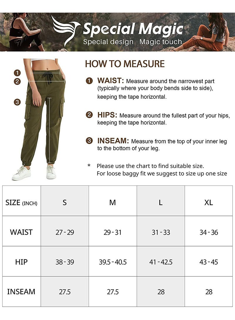 Sharpdo Cargo Pants for Women Utility Pants Casual Hiking Trousers Chino Twill Pants - Image 5