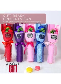 Home Smart Home Smart Artificial Small Bouquet Rose One Pcs Set of Assorted Color Soap Rose Bouquet for Wedding Party Decoration Gift Teacher Day and Mother's Day Gift  - Image 4