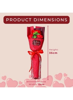 Home Smart Home Smart Artificial Small Bouquet Rose One Pcs Set of Assorted Color Soap Rose Bouquet for Wedding Party Decoration Gift Teacher Day and Mother's Day Gift  - Image 3